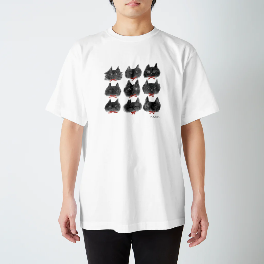 minakawanekoの黒猫リボン Regular Fit T-Shirt