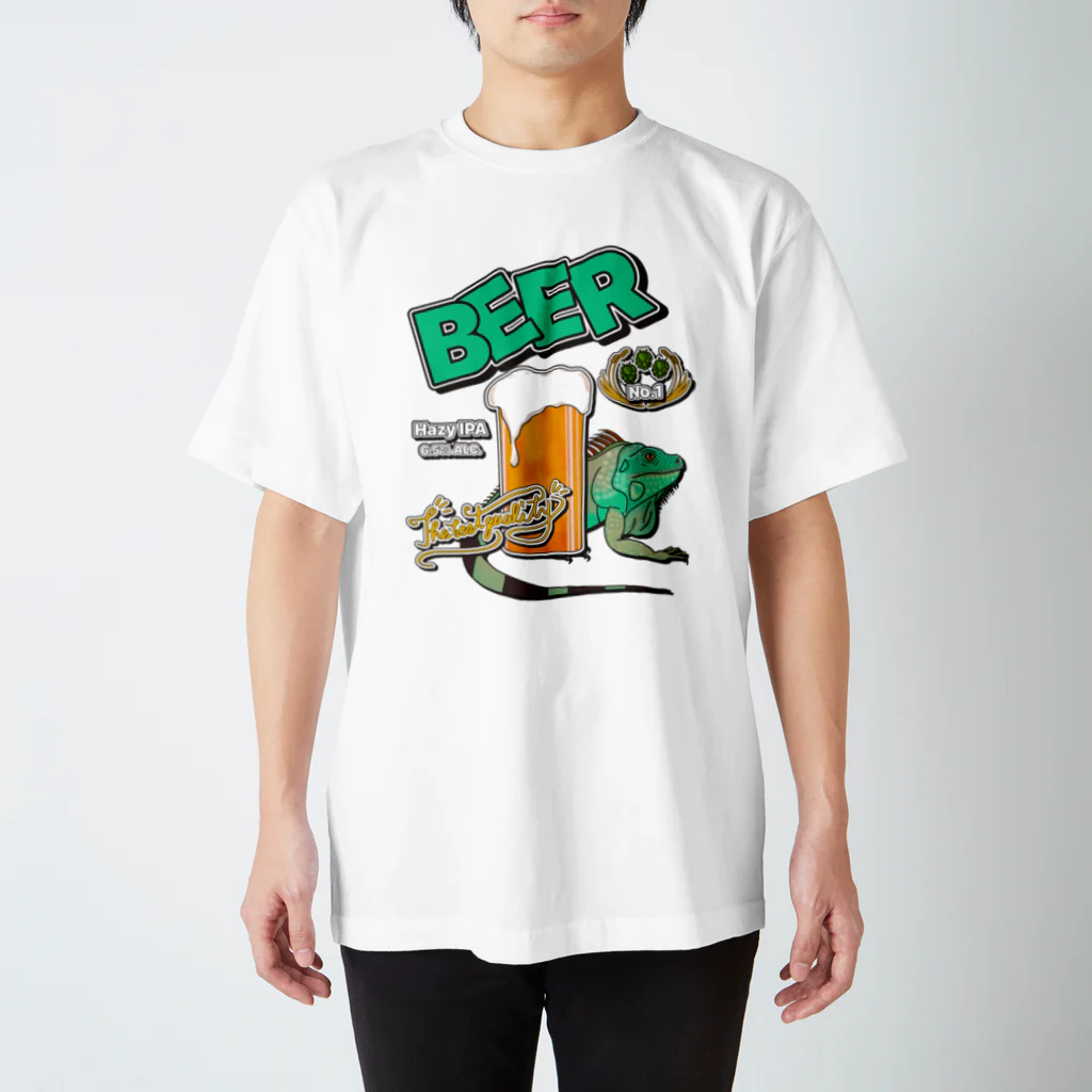 a-bow's workshop(あーぼぅズ ワークショップ)のIguana Beer スタンダードTシャツ