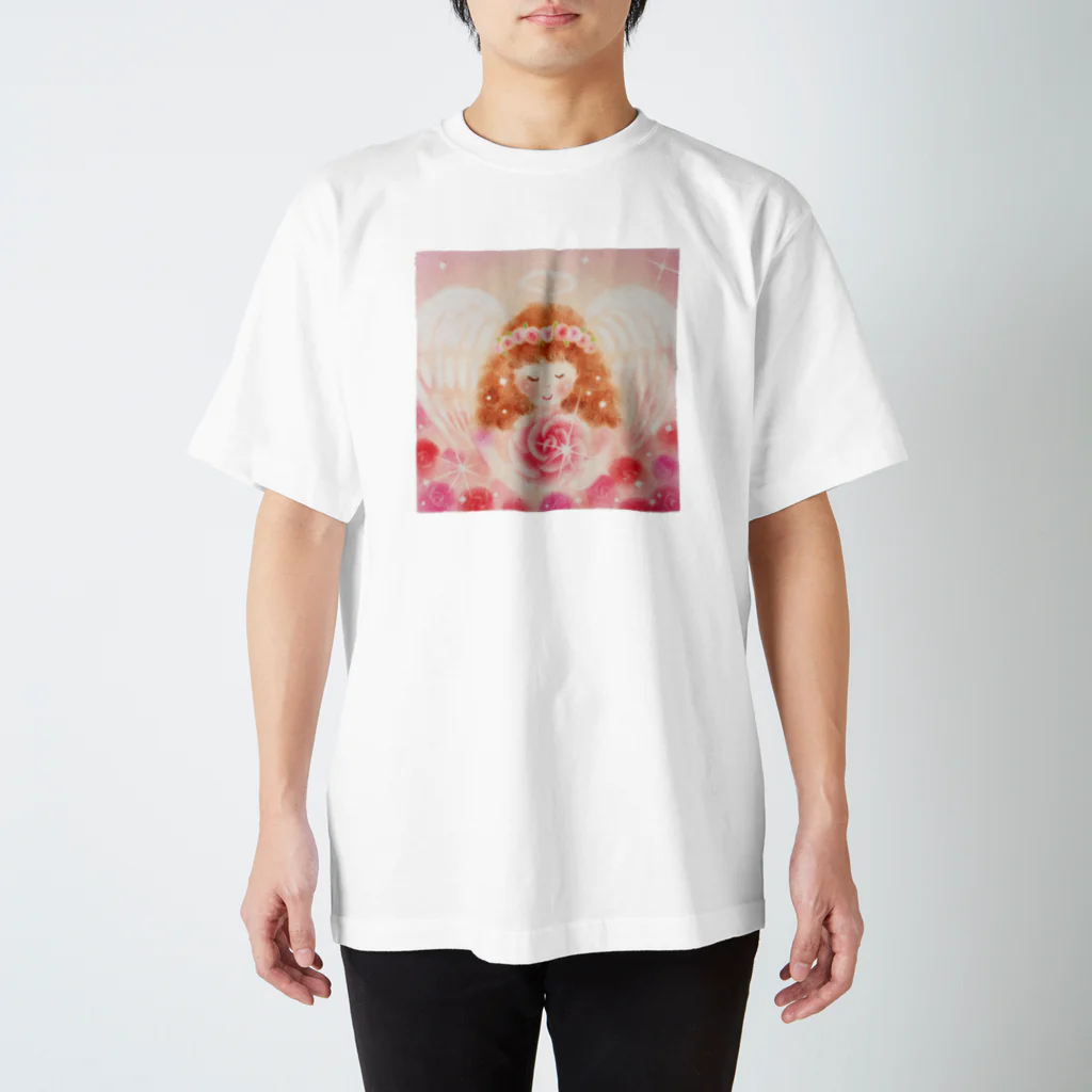  Pastel Design Art 天使のお部屋の女神の様な天使 スタンダードTシャツ