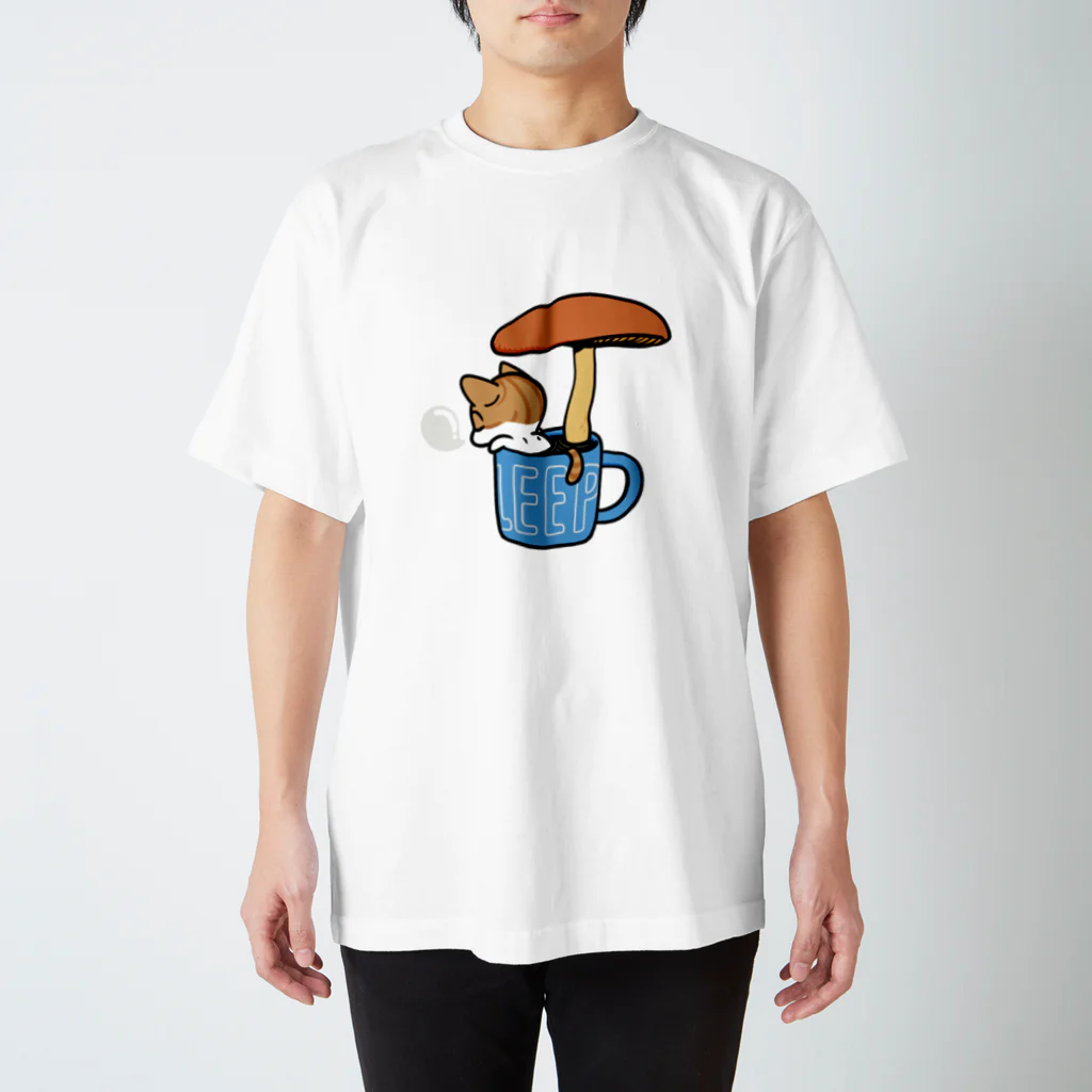 ふとし工房のキノコーヒールネコ Regular Fit T-Shirt