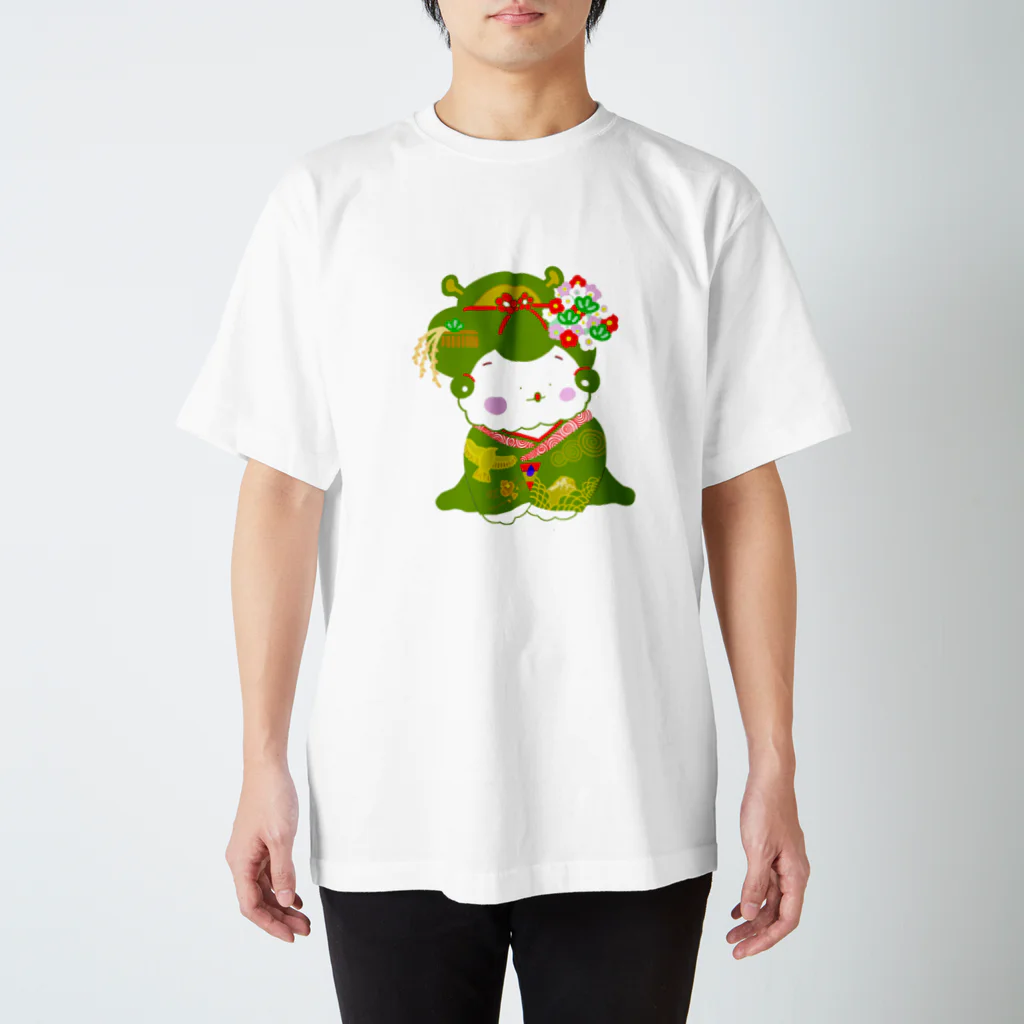 しぜんとあそんでるのの舞妓さん(抹茶) スタンダードTシャツ