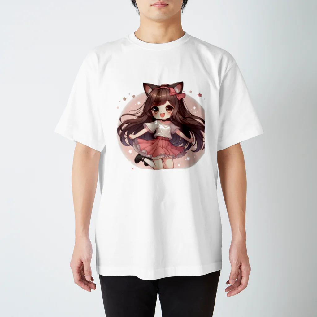 yos-1292583のねこニコばん スタンダードTシャツ