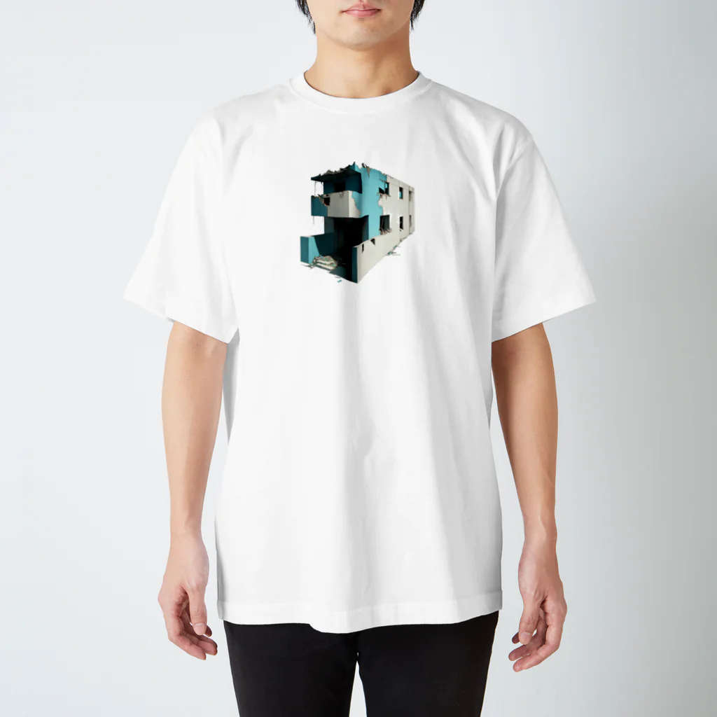 Buildingsの廃墟 9 スタンダードTシャツ