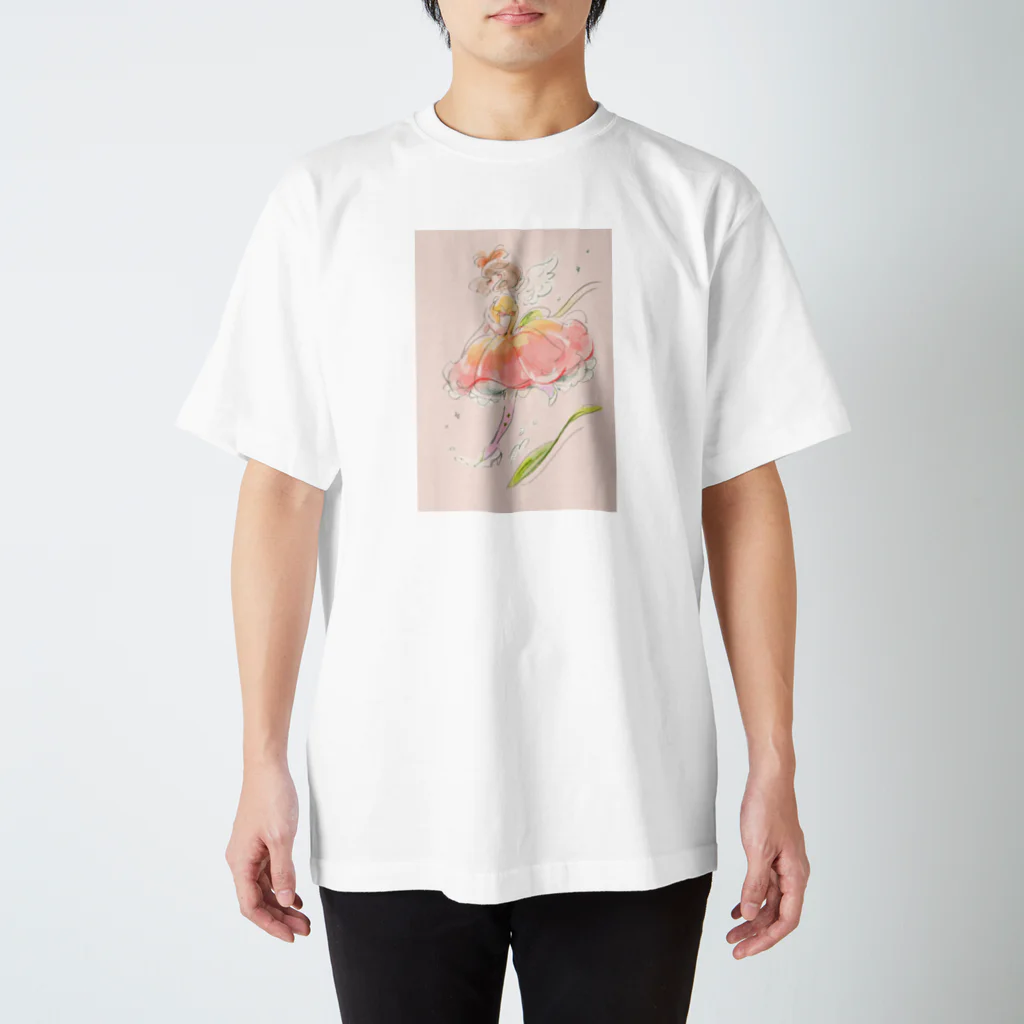 りんごあめのチューリップのドレス🌷 Regular Fit T-Shirt