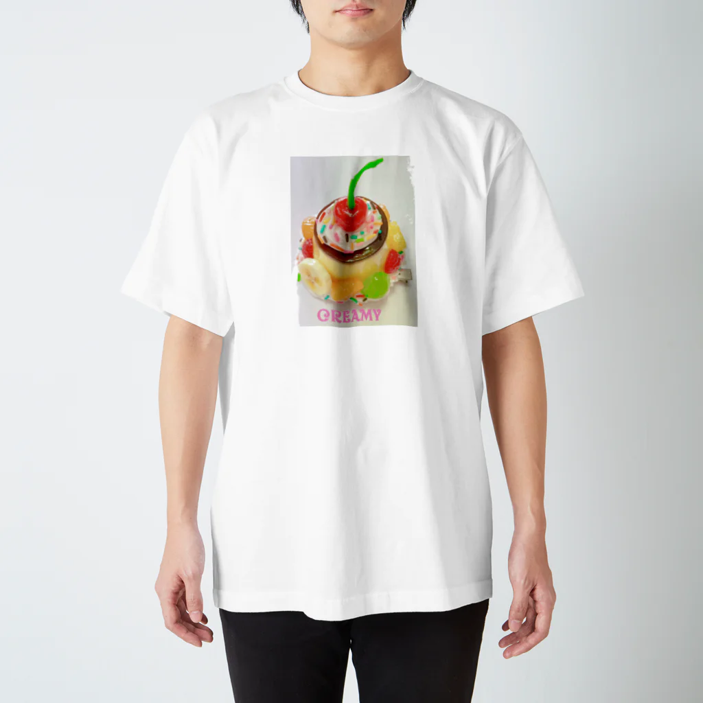 Creamyのレトロプリン🍮🍒 Regular Fit T-Shirt