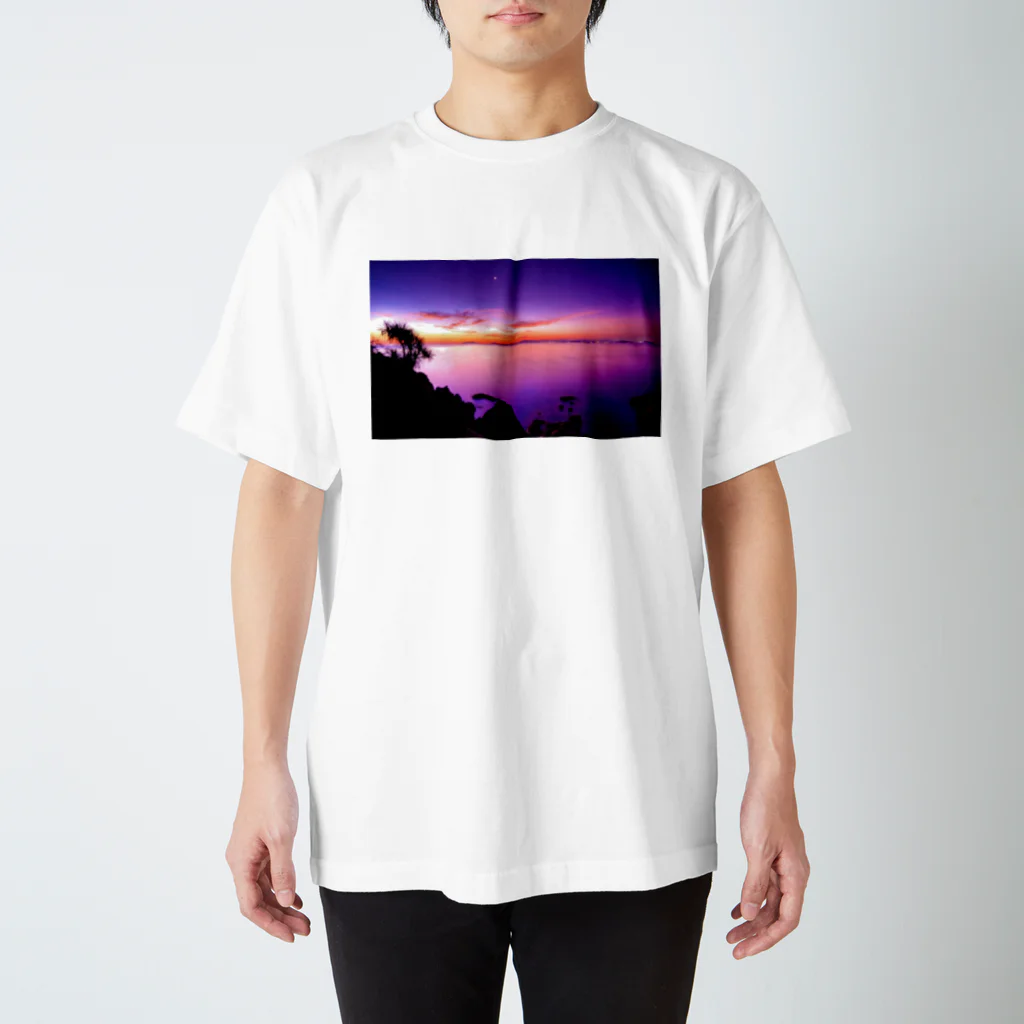 -優雅-  の夕焼け満喫ン。 スタンダードTシャツ