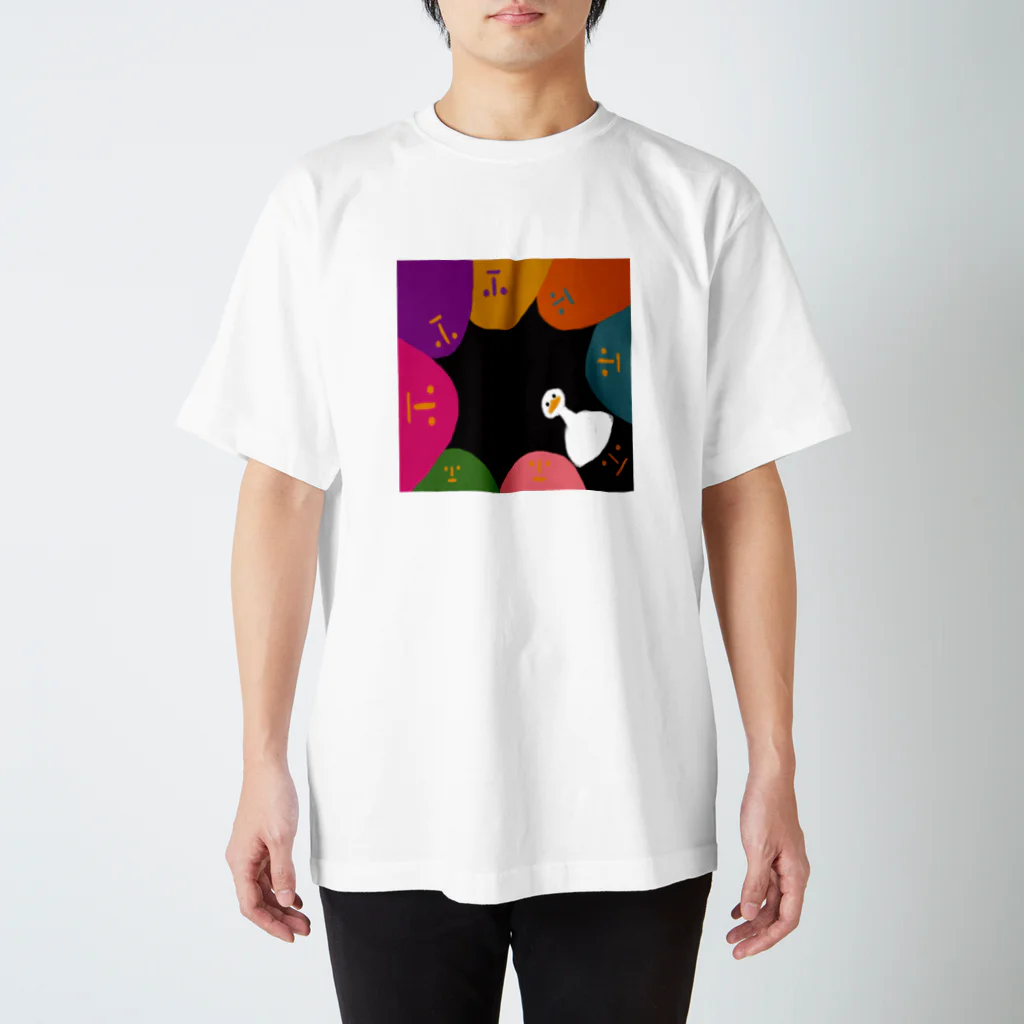 もじゃの店のカラフルもじゃ スタンダードTシャツ