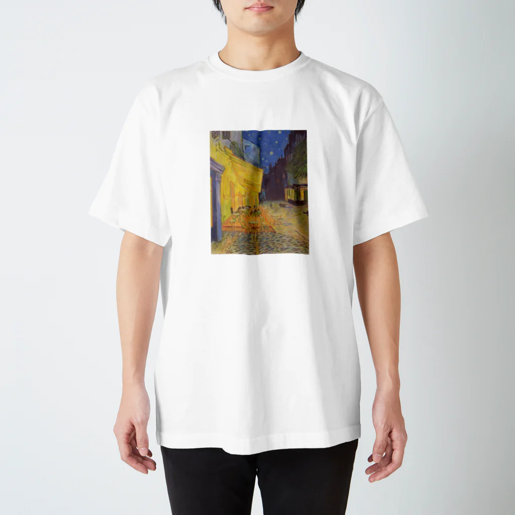 目羅　健嗣の夜の猫カフェ（メラノ美術館） Regular Fit T-Shirt