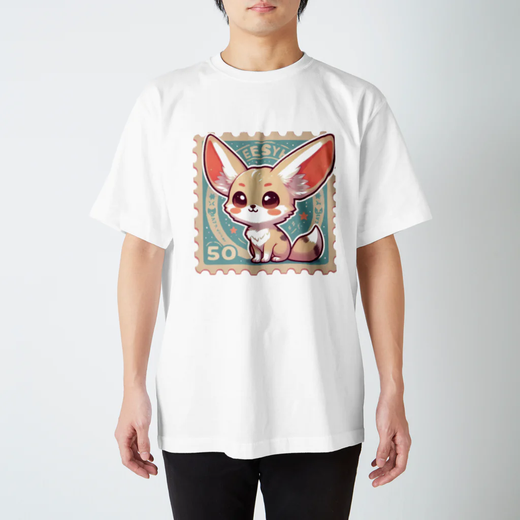 ゆうちゃんNFTいいねの耳長が可愛いフェネックちゃん スタンダードTシャツ