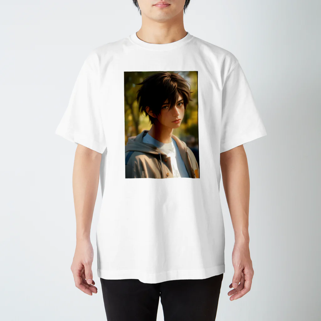 にこにこイケメンファクトリーの君島 遼 （きみしま りょう：kimisima ryou）『リョウのスター・ストライク・コレクション』 Regular Fit T-Shirt