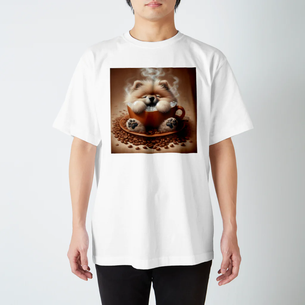 カフェイン中毒のカフェイン犬 Regular Fit T-Shirt