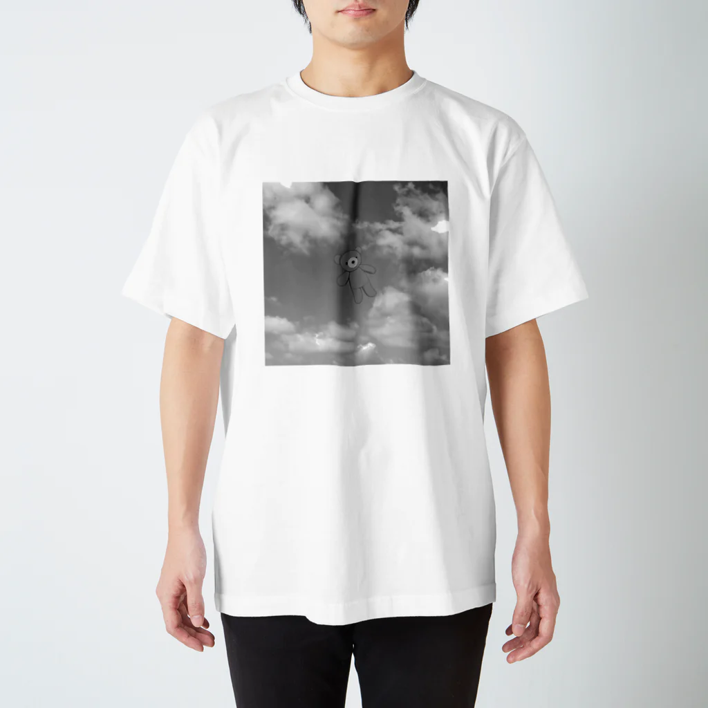 宇宙人化計画の空にくま🧸☁️ Regular Fit T-Shirt