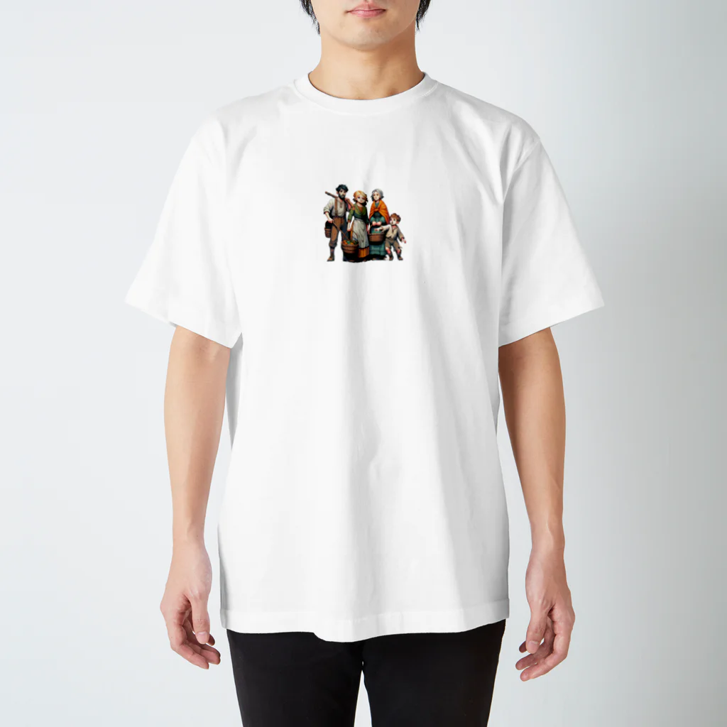 Pixel Art Goodsの村人（pixel art） Regular Fit T-Shirt