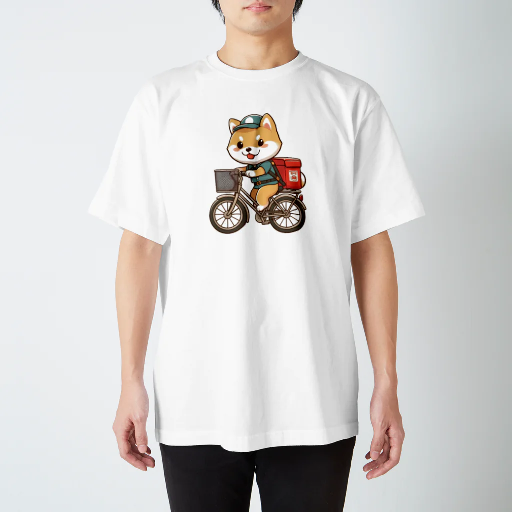 wonderwoofの働く柴犬くん Regular Fit T-Shirt