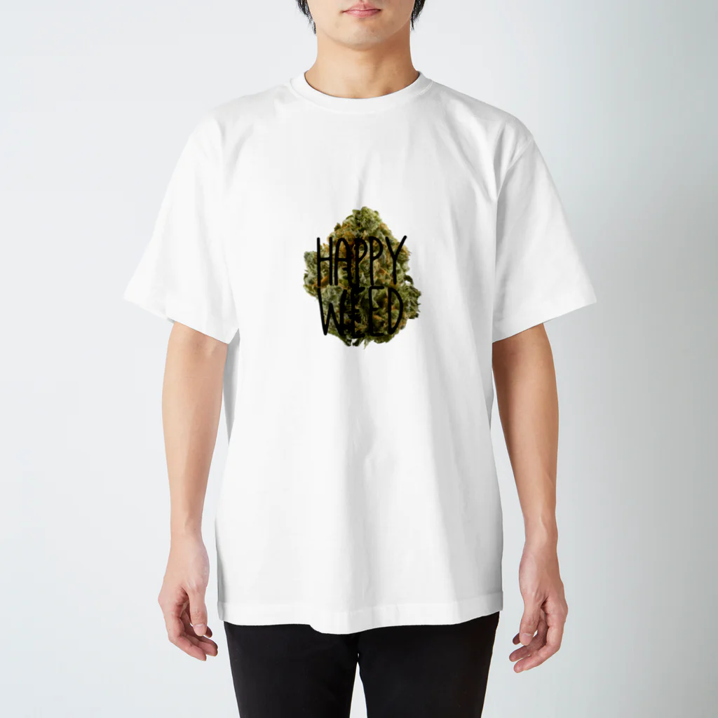 High!?のHAPPY WEED Regular Fit T-Shirt