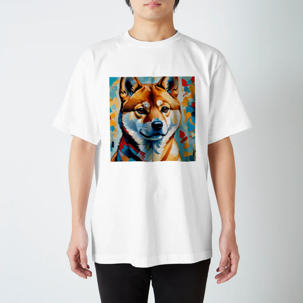 KAPPA TRAVEL GOの柴犬の幾何学 Regular Fit T-Shirt