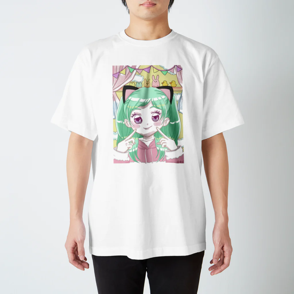 まこのおみせの猫耳☆ガール スタンダードTシャツ