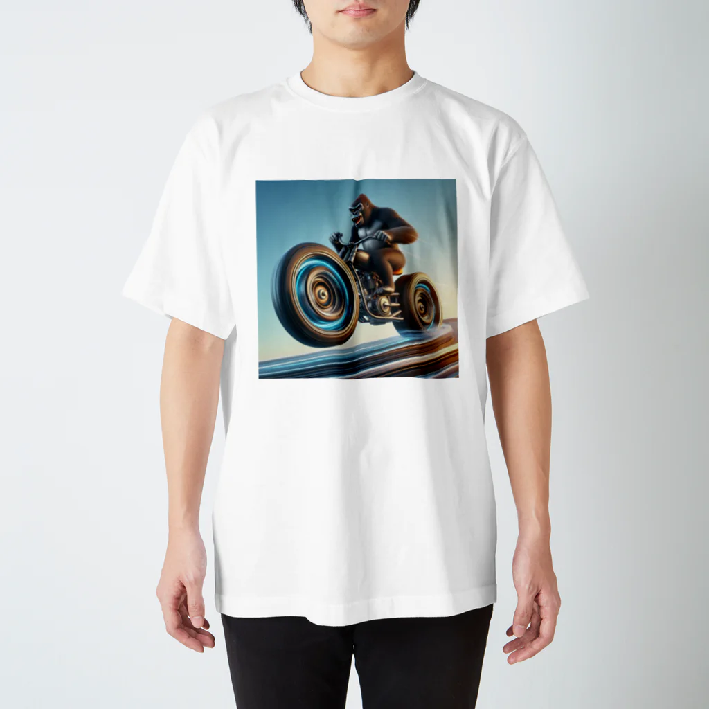 daiichibookの自転車ゴリラ スタンダードTシャツ