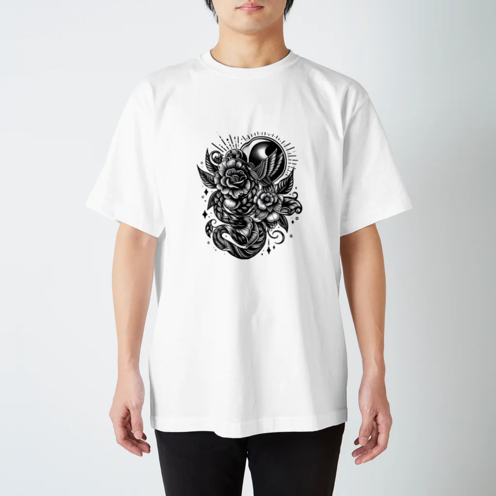 かなかなのタトゥーデザイン Tシャツ Regular Fit T-Shirt