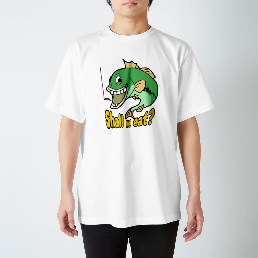 FISH UPのブラバくん　shall we eat カラー スタンダードTシャツ