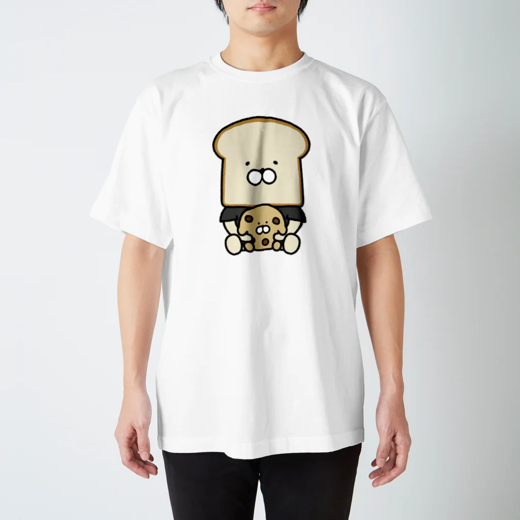 田中ぱんのぱんぱぱん SUZURI店の田中とﾁｮｺﾁｯﾋﾟｰ スタンダードTシャツ