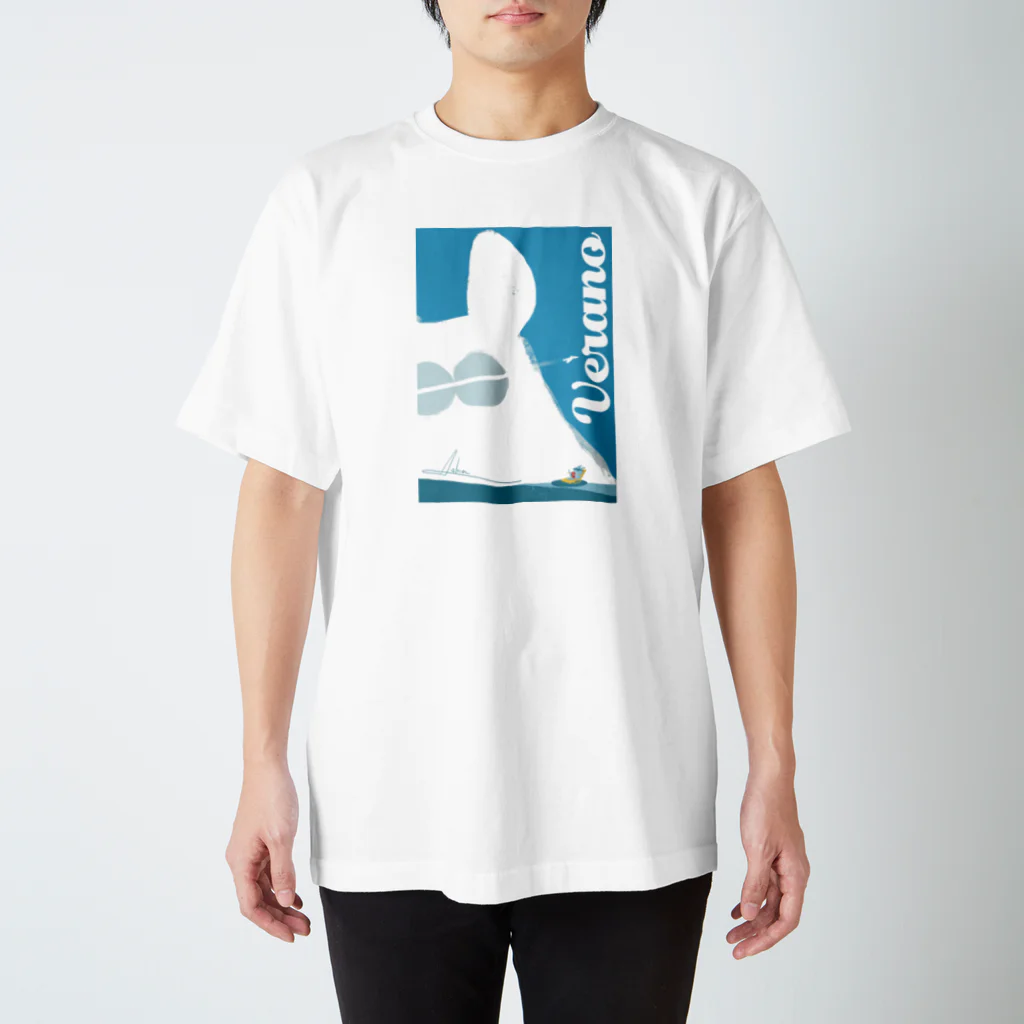 Líneas de aska “Askaの紙上絵”のVerano(夏) Regular Fit T-Shirt