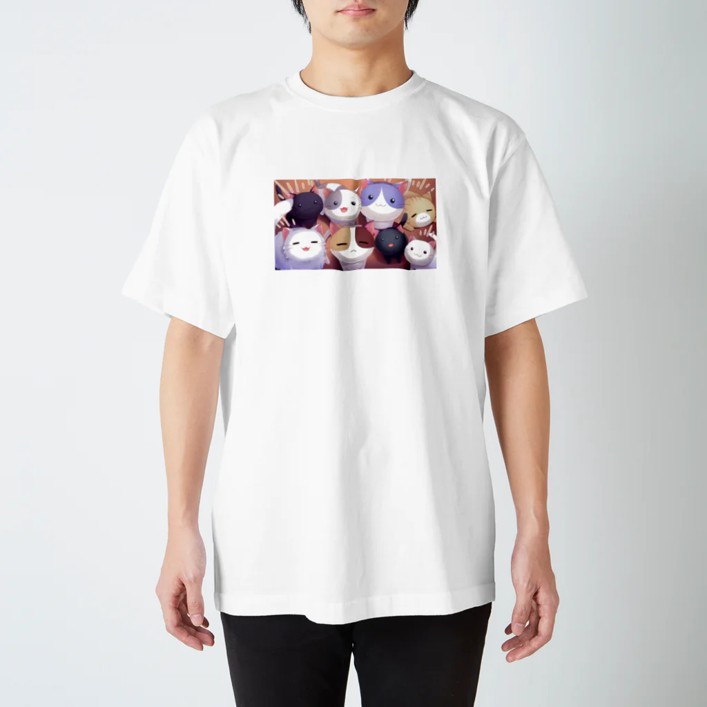 よちゃのニャンコ集結 Regular Fit T-Shirt