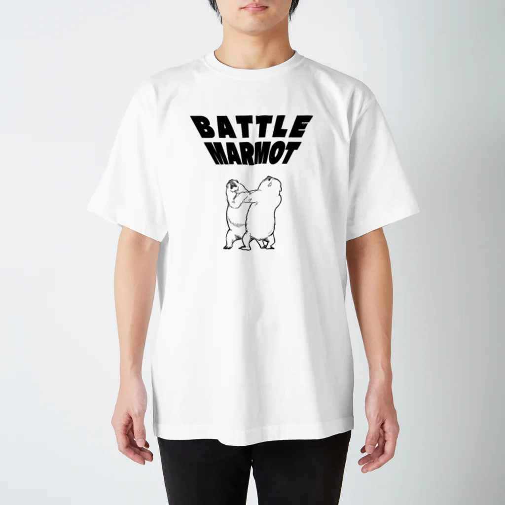 カラバク舎のbattle marmot スタンダードTシャツ