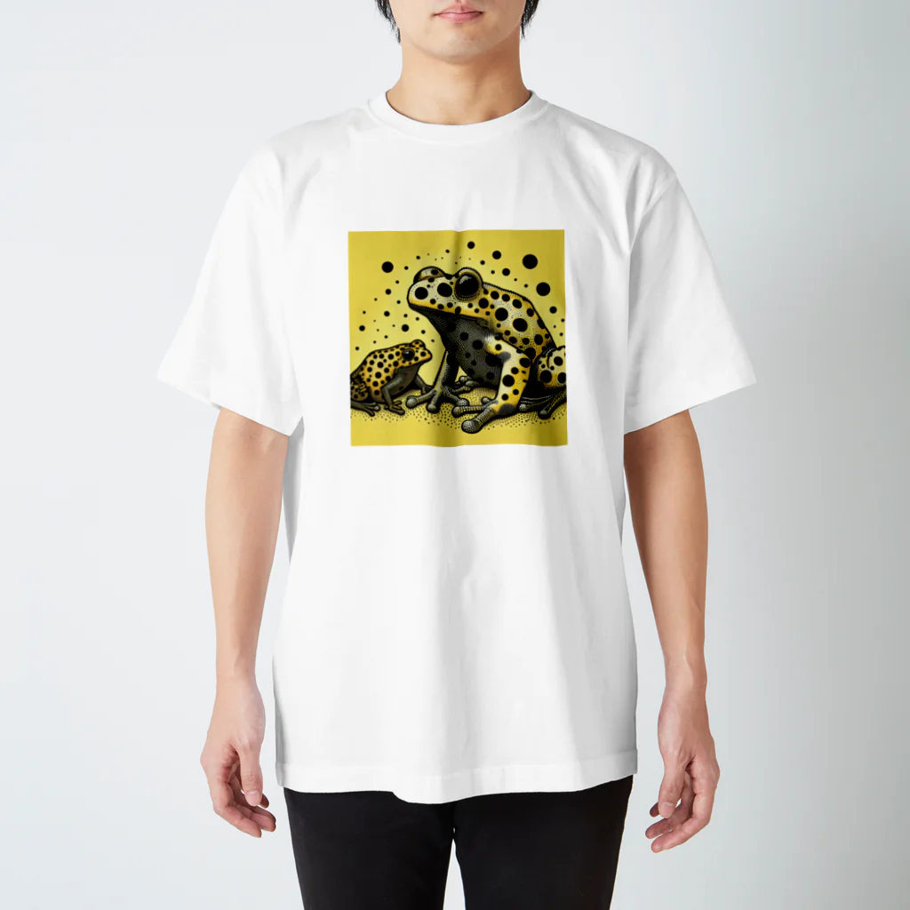 HoneRockの毒・黄・蛙 Regular Fit T-Shirt