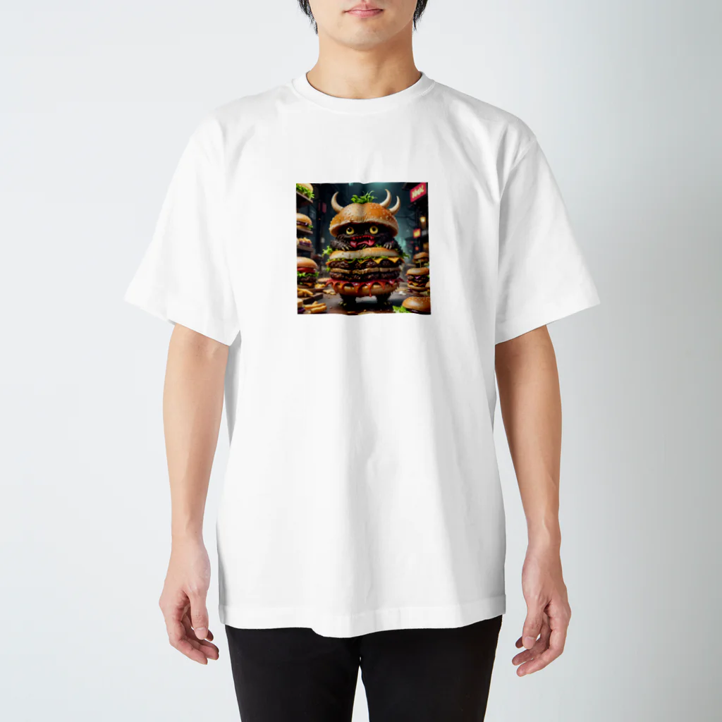 AI妖怪大図鑑のトリプル肉厚ビーフバーガー妖怪　バグドガルド Regular Fit T-Shirt