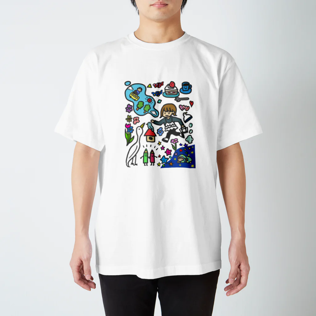 とりやまいろいろグッズのカラフル世界 スタンダードTシャツ