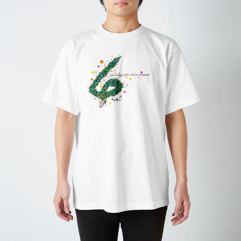 おそらのデザインの数え龍4 Regular Fit T-Shirt