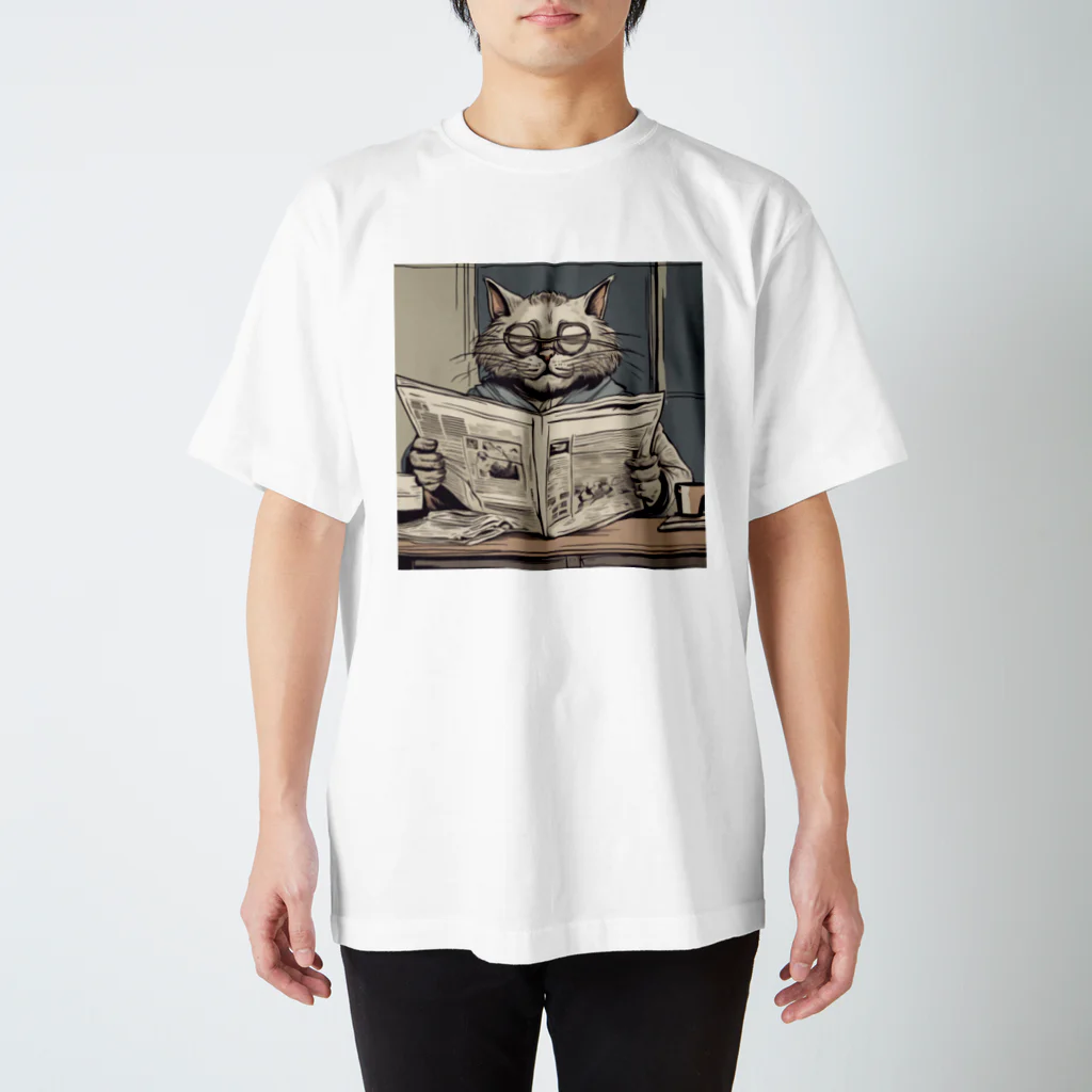 ローズのおじ猫 Regular Fit T-Shirt