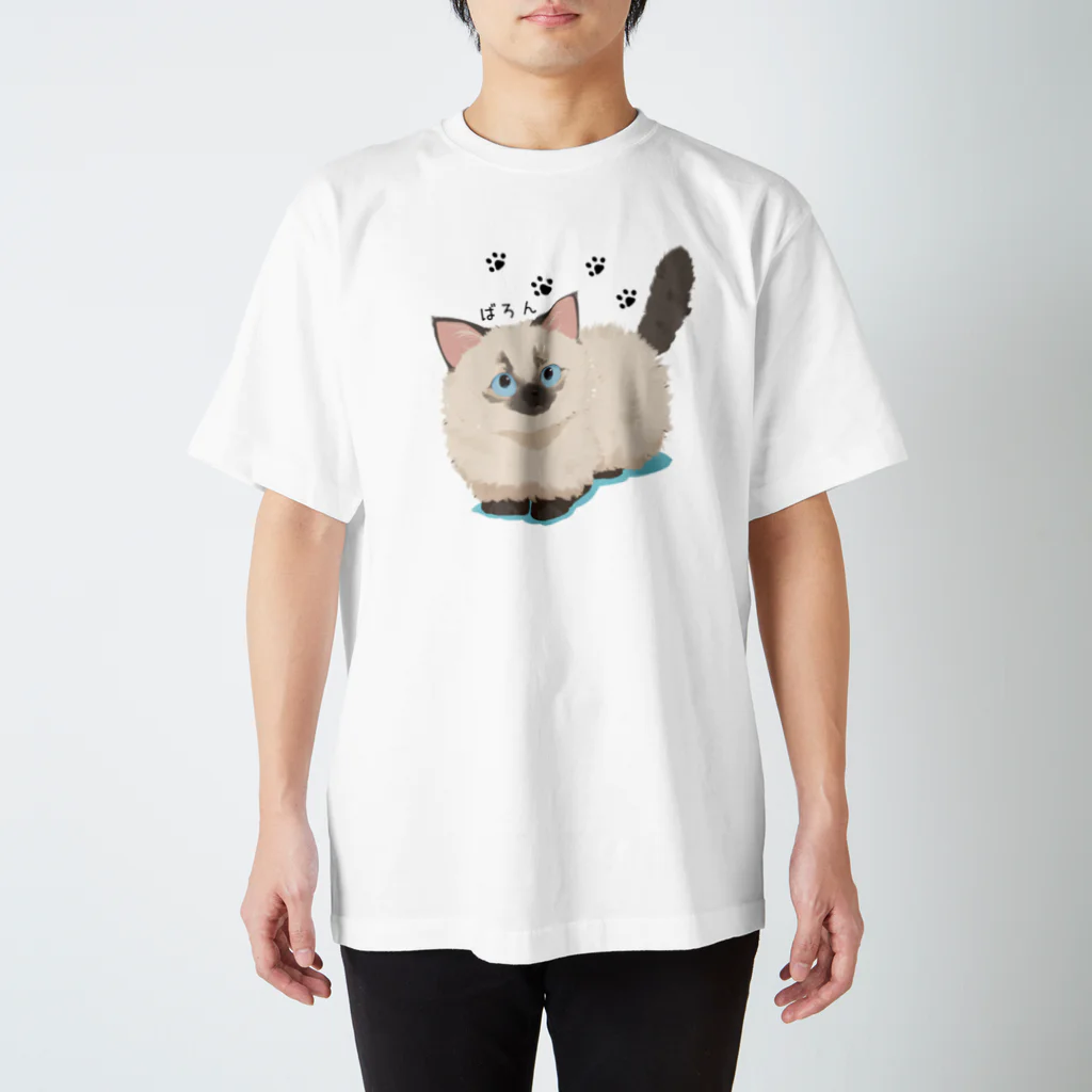 だいこくの猫絵生活ショップのばろん_猫絵生活 スタンダードTシャツ