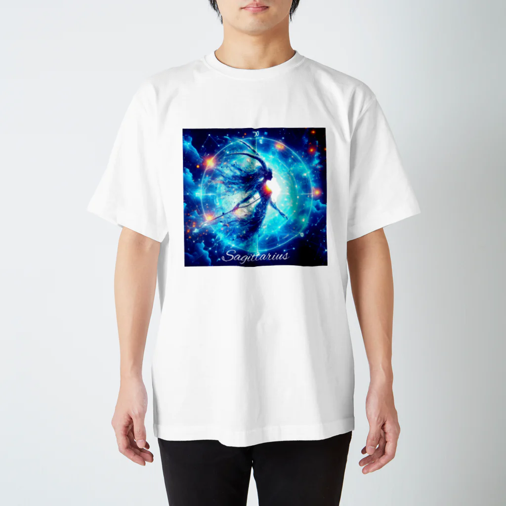 huwari-hanaakariの星のきらめき　射手座イメージ スタンダードTシャツ