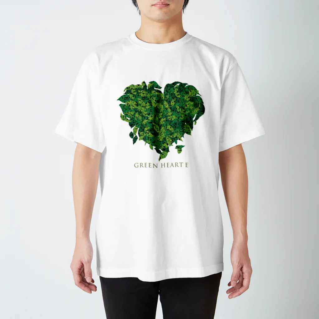 AppledesignのGREEN HEART スタンダードTシャツ