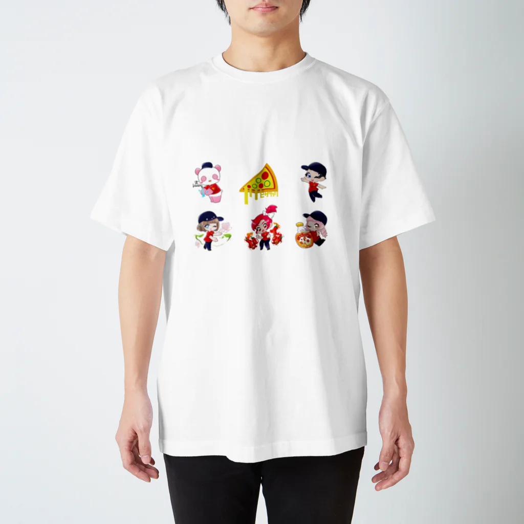 ピザカリ長府店グッズのアシスタントちびキャラ第1弾その2 スタンダードTシャツ