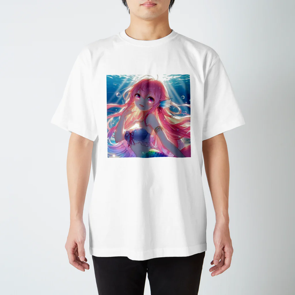 「ワンダーワールド」の🧜‍♀️ いいつか出会えるかもしれませんよ！❤️ スタンダードTシャツ