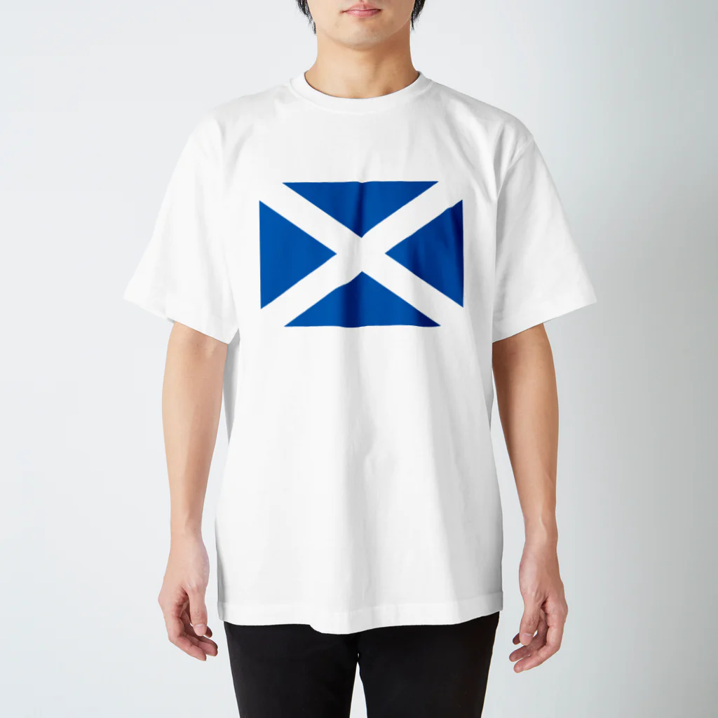 お絵かき屋さんのスコットランドの国旗 Regular Fit T-Shirt