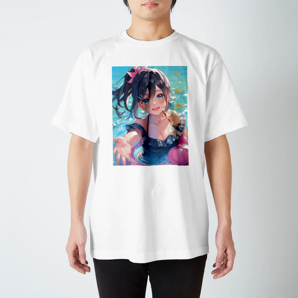 雪見ひよの🐬黒髪女子と水着デート☀️ スタンダードTシャツ