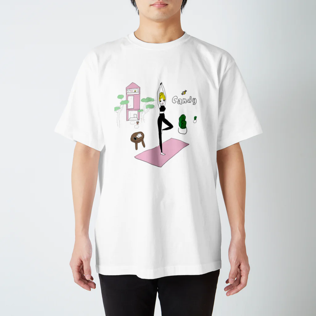 Akiko Hiramatsuのキャンディ・ヨーガ Regular Fit T-Shirt