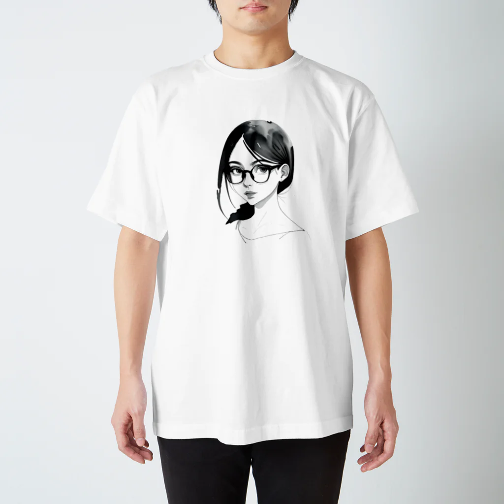 awakening-lucyの眼鏡女子Tシャツ3 Regular Fit T-Shirt