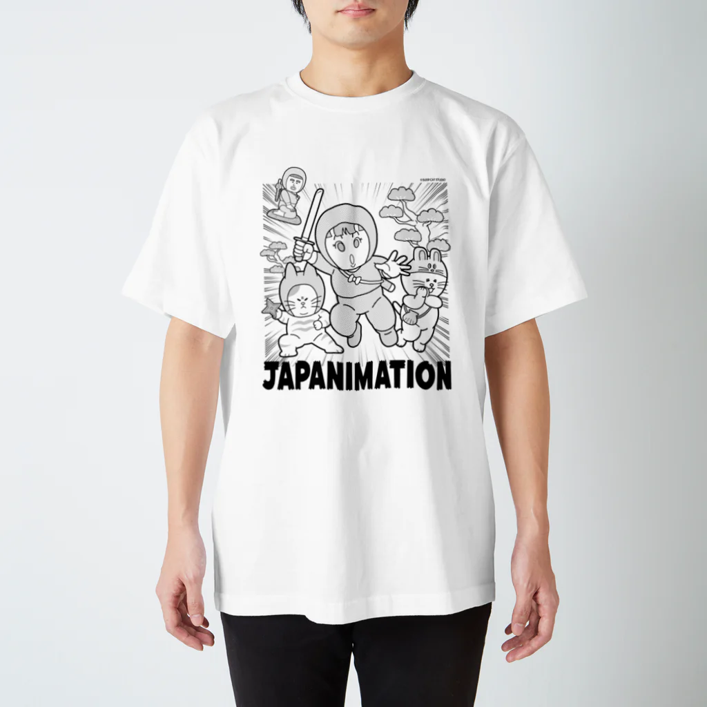 スリープキャットスタジオのじゃぱにめーしょんTシャツ（にんじゃガール漫画調） Regular Fit T-Shirt