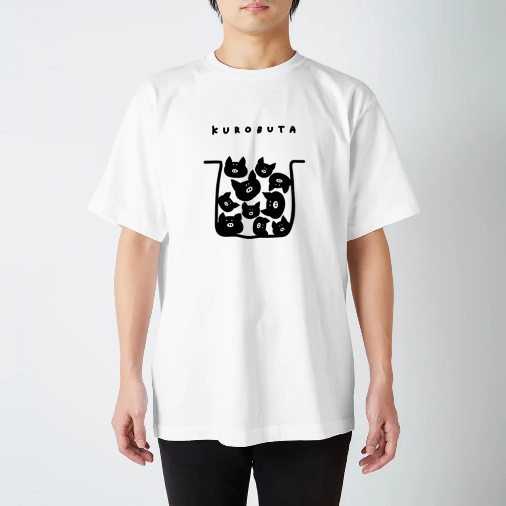 PokuStarの黒豚を入れた鍋 スタンダードTシャツ