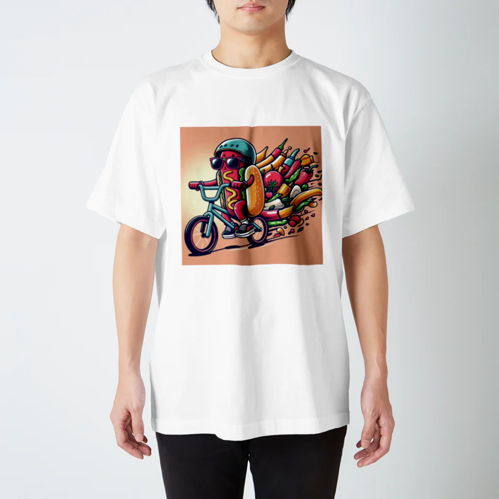 SARAKIのEXTREME HOT DOG スタンダードTシャツ