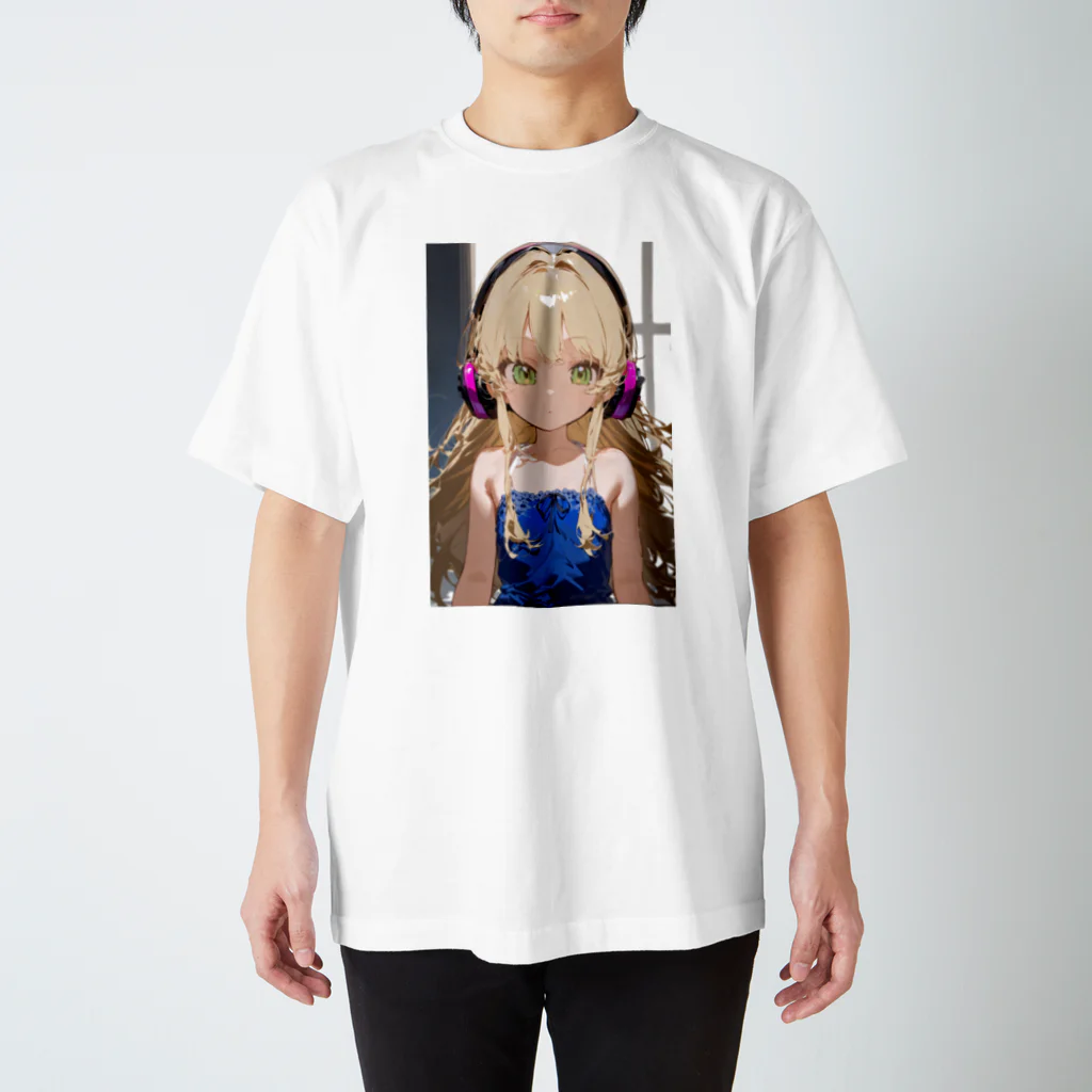 フィーリエさんのエルフショップのヘッドホン少女 スタンダードTシャツ