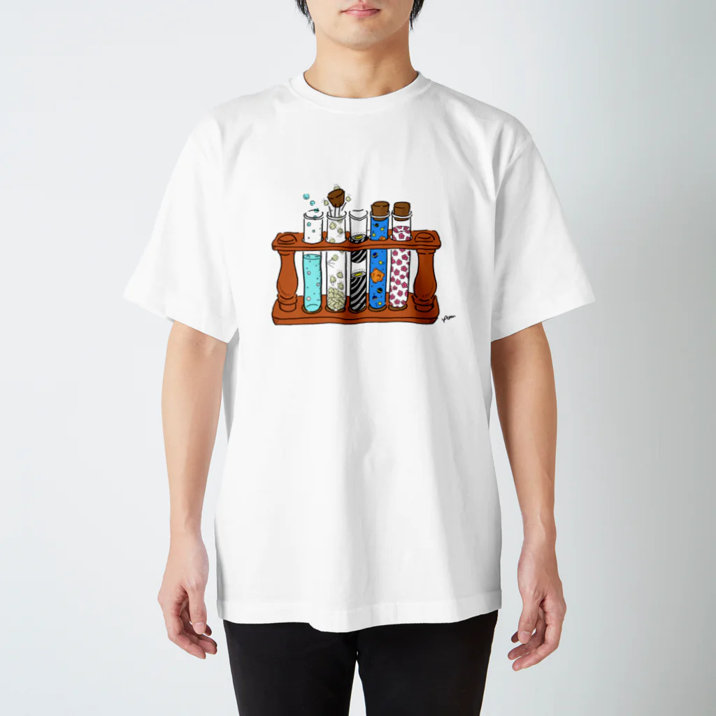 comのふしぎな試験管 スタンダードTシャツ