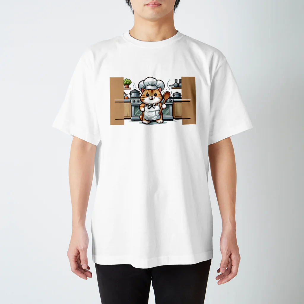 だいいち君のニャンタ君のコックさん スタンダードTシャツ