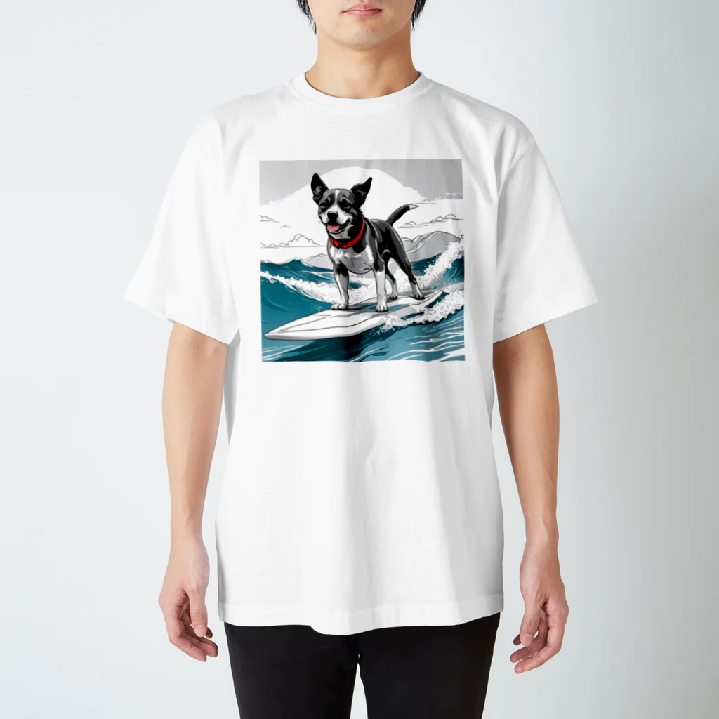 studio eizoのおいら波乗り🐕犬サーファー🏄 Regular Fit T-Shirt