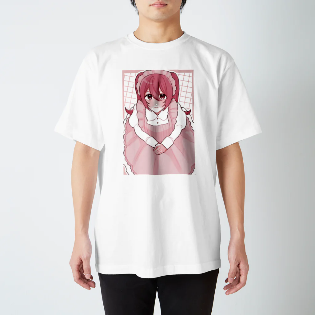 わがままフリルのピンク♡メイドちゃん Regular Fit T-Shirt